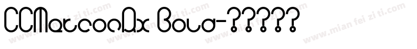 CCMetconRx Bold字体转换